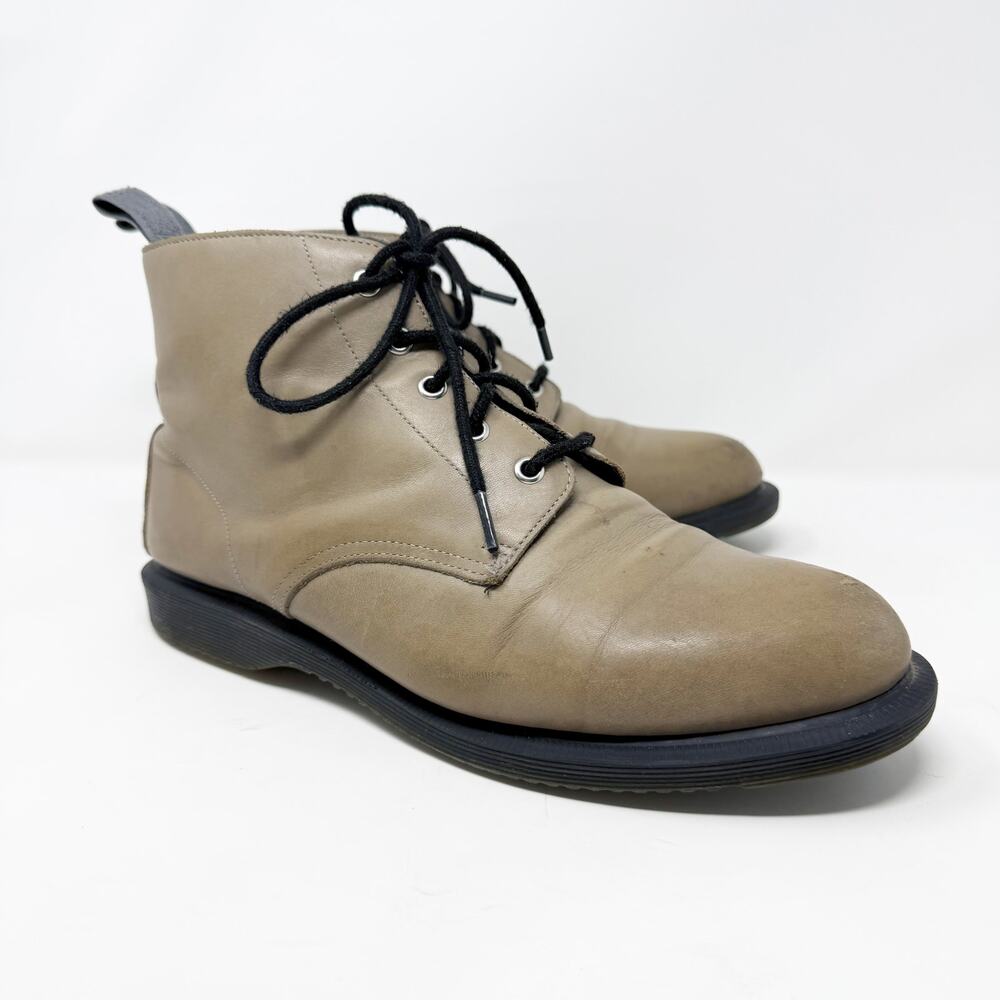 Dr. Martens Tan Leather Emmeline Boots Women's Size 11 Lace Up Air Cushion Sole